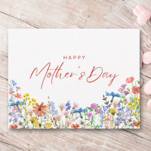 Glückwunschkarte zum Muttertag für Mama mit Wildbl Postkarte