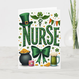 Glückwunschkarte zum St. Patrick's Day für Kranken Karte