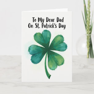 Glückwunschkarte zum St. Patrick's Day für Papa Karte