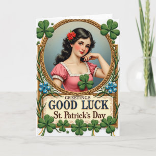 Glückwunschkarte zum Vintage St. Patrick's Day Karte