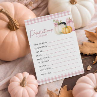 Glückwunschkarte zur Baby Shower mit Vorhersagen f Einladung