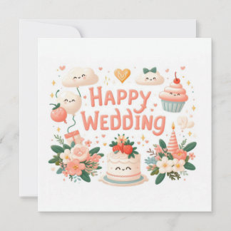 Glückwunschkarten zur Hochzeit Karte