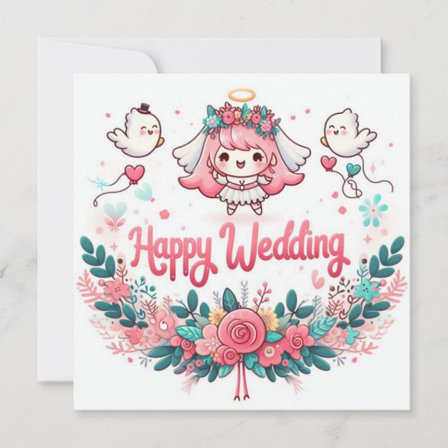 Glückwunschkarten zur Hochzeit Karte (Vorderseite)