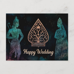 Glückwunschkarten zur Hochzeit Postkarte