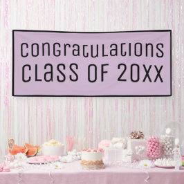 Glückwunschklasse 2025 Lavender Abschluss Banner