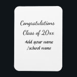 Glückwunschklasse Jahrgangsname Schule Protokoll Magnet<br><div class="desc">Gestaltung</div>