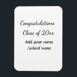 Glückwunschklasse Jahrgangsname Schule Protokoll Magnet<br><div class="desc">Gestaltung</div>