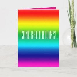Glückwunschregenbogenkarte Karte