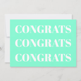 Glückwunschs Aqua White