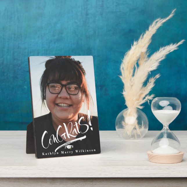 Glückwunschs Grad Modernes Abschluss Foto Fotoplatte (Seite)