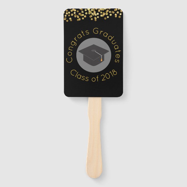 Glückwunschs Graduates Class of 2018 w Fächer (Vorderseite)