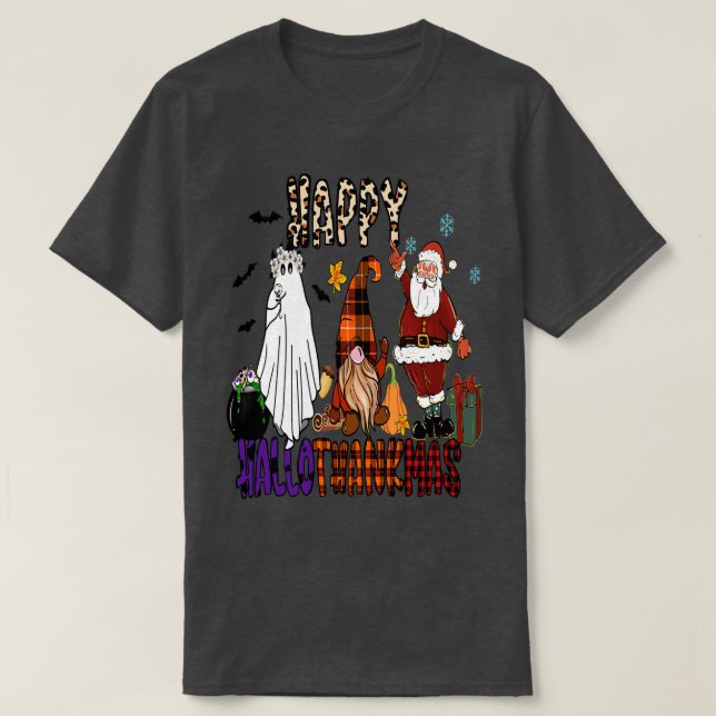 glückyhallothanksmas 3 T-Shirt (Design vorne)
