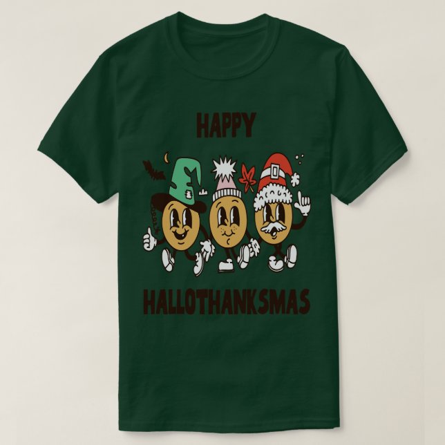 glückyhallothanksmas 8 T-Shirt (Design vorne)