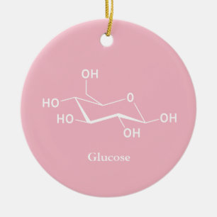 Glucose Sugar Chemistry Science Cool Keramikornament