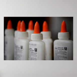 Glue Bottles Poster