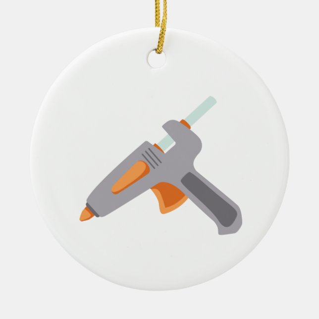 Glue Gun Keramik Ornament (Vorne)