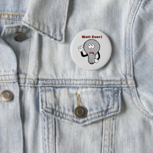 Glühbirne aus Cartoon Button