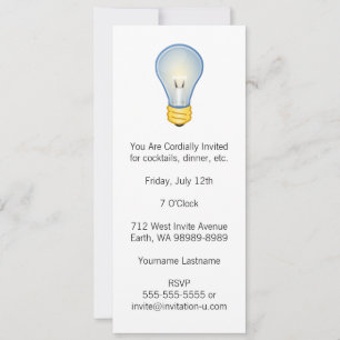 Glühbirne Einladung