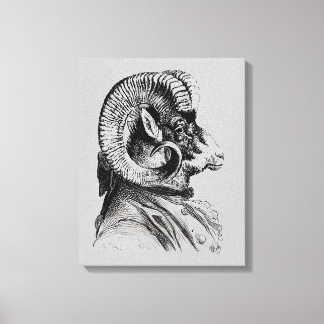 Glühbirne im Anzug Leinwanddruck (Vorderseite)