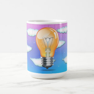 Glühbirne Kaffeetasse
