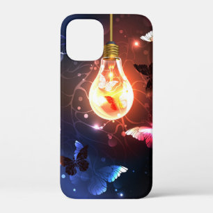 Glühbirne mit Nachtschmetterlingen Case-Mate iPhone Hülle