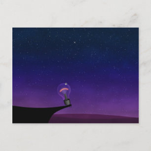 Glühbirne Postkarte