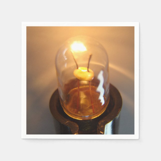 Glühbirne Serviette (Vorderseite)