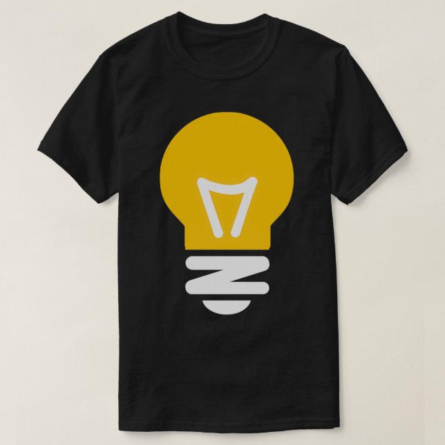 Glühbirne T-Shirt (Design vorne)