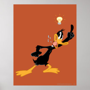 Glühbirne über dem Kopf von DAFFY DUCK™ Poster