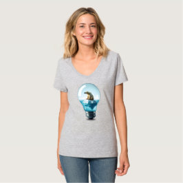 Glühbirnen-Eisberg - Eisbär in einer Glühbirne T-Shirt