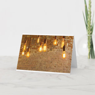 Glühbirnen Hintergrund Karte