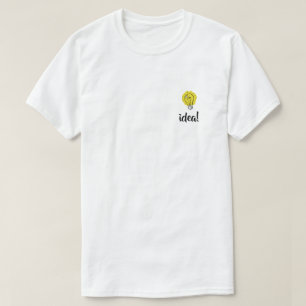 Glühbirnen-Idee-Illustrations-T-Shirt T-Shirt