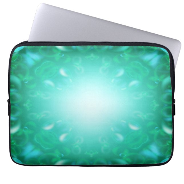 Glühen-Blasen Laptopschutzhülle (Vorderseite)