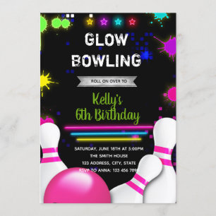 Glühen-Bowlings-Party Einladung