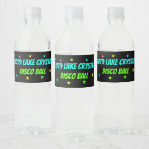 Glühen im Dunkeln tanzt Party Wasser Flasche Etike Wasserflaschenetikett