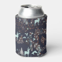 Glühen im dunklen Boho-Stammesmuster