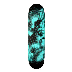Glühen im dunkler skateboard