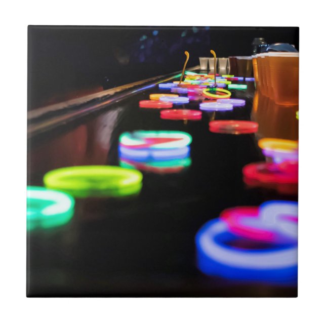 Glühen in der Dunkelheit Fliese (Vorderseite)