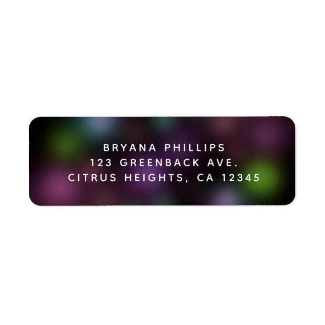 Glühen in der dunklen Neon Lights Fun Birthday Par (Vorne)