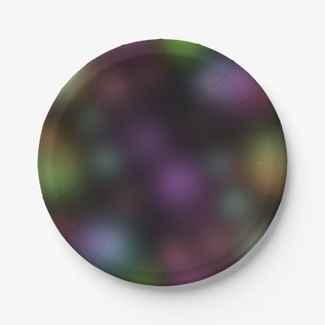 Glühen in der dunklen Neon Lights Fun Birthday Par Pappteller (Vorderseite)