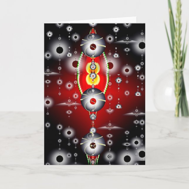 Glühen (Karte) Feiertagskarte (Vorderseite)