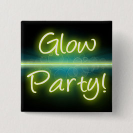 Glühen-Party, gelbes/grünes Blacklight Button