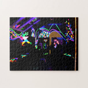 Glühen-Raum-Puzzlespiel Puzzle