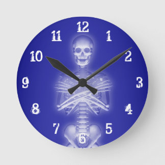 Glühen Skeleton: Wanduhr