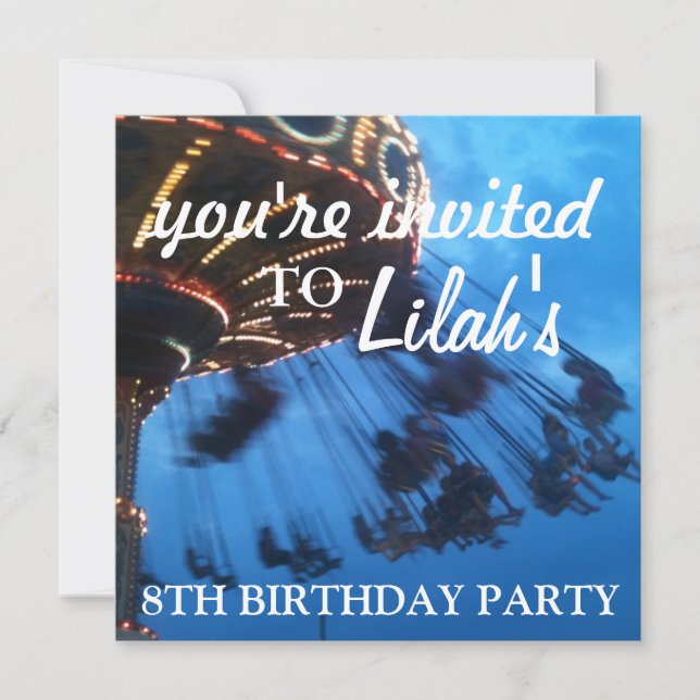 Glühen; Strand - thematische Party Einladung (Vorderseite)