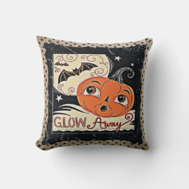 Glühen-weg hübscher Kürbis Kissen