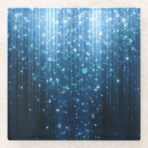 Glühend Abstrakt: Illuminierte Hintergrundkunst. Glasuntersetzer