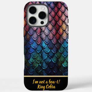 Glühende, bunte Snakeskin in natürlichem Licht iPhone 16 Pro Max Hülle