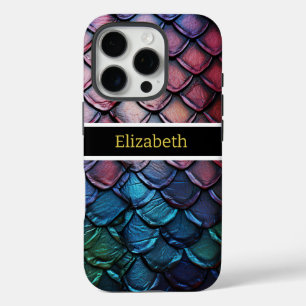Glühende, bunte Snakeskin in natürlichem Licht iPhone 16 Pro Hülle
