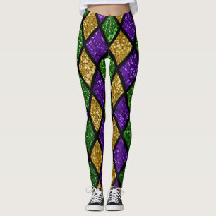 Glühende Diamanten, festlicher Hintergrund Leggings